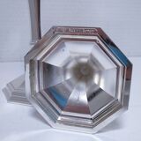 Pair of BMF candlesticks in silver-plated metal, vintage stamped