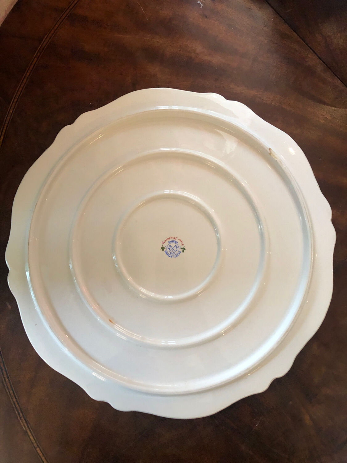 Plat à gâteau St Amand, vieux Strasbourg