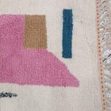 Handmade pure wool rug, size 140 x 260 cm.