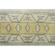 1970s Vintage Turkish Oushak Handmade Wool Cotton Beige Area Rug 161x230