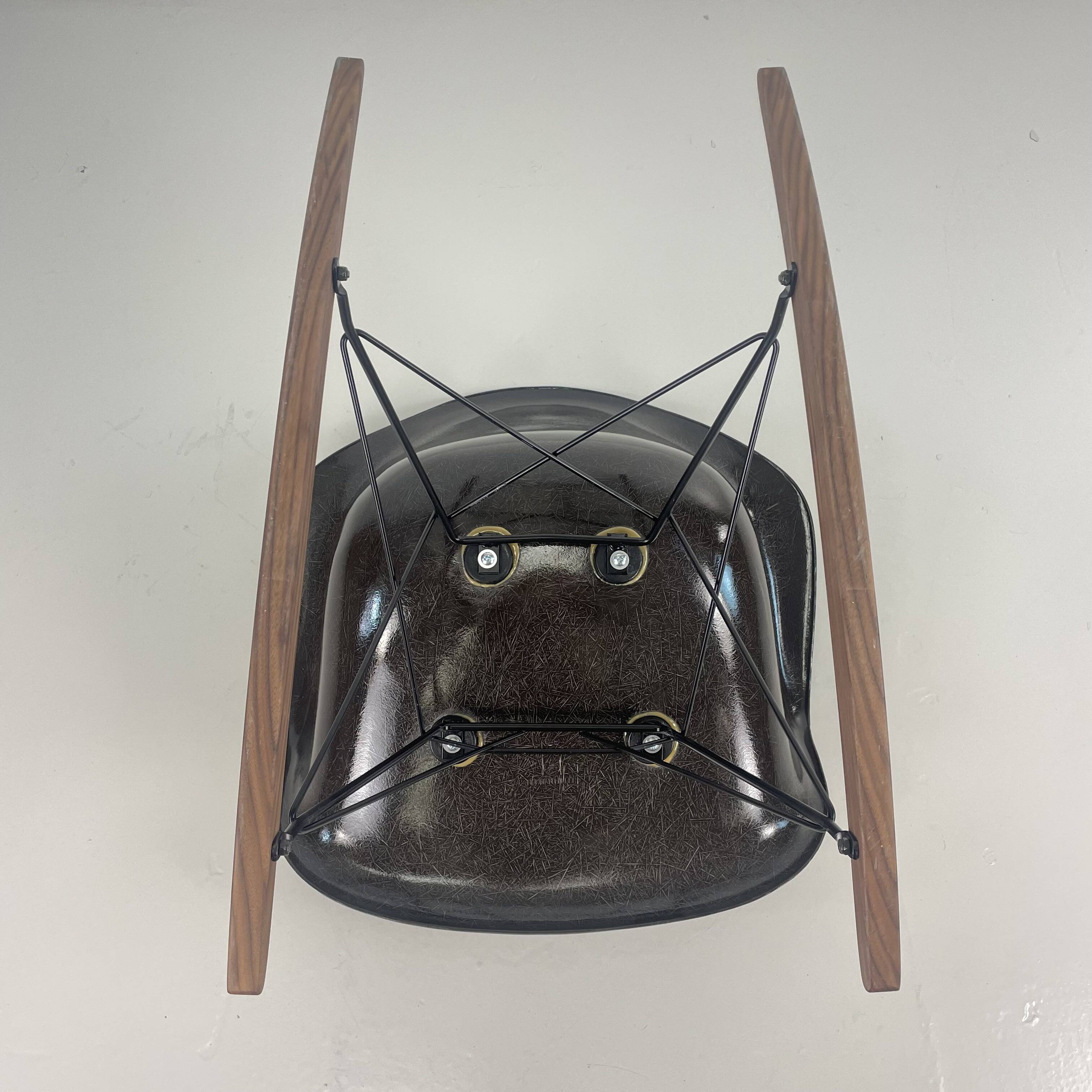 Eames Herman Miller 1950s RAR rocking chair in brown