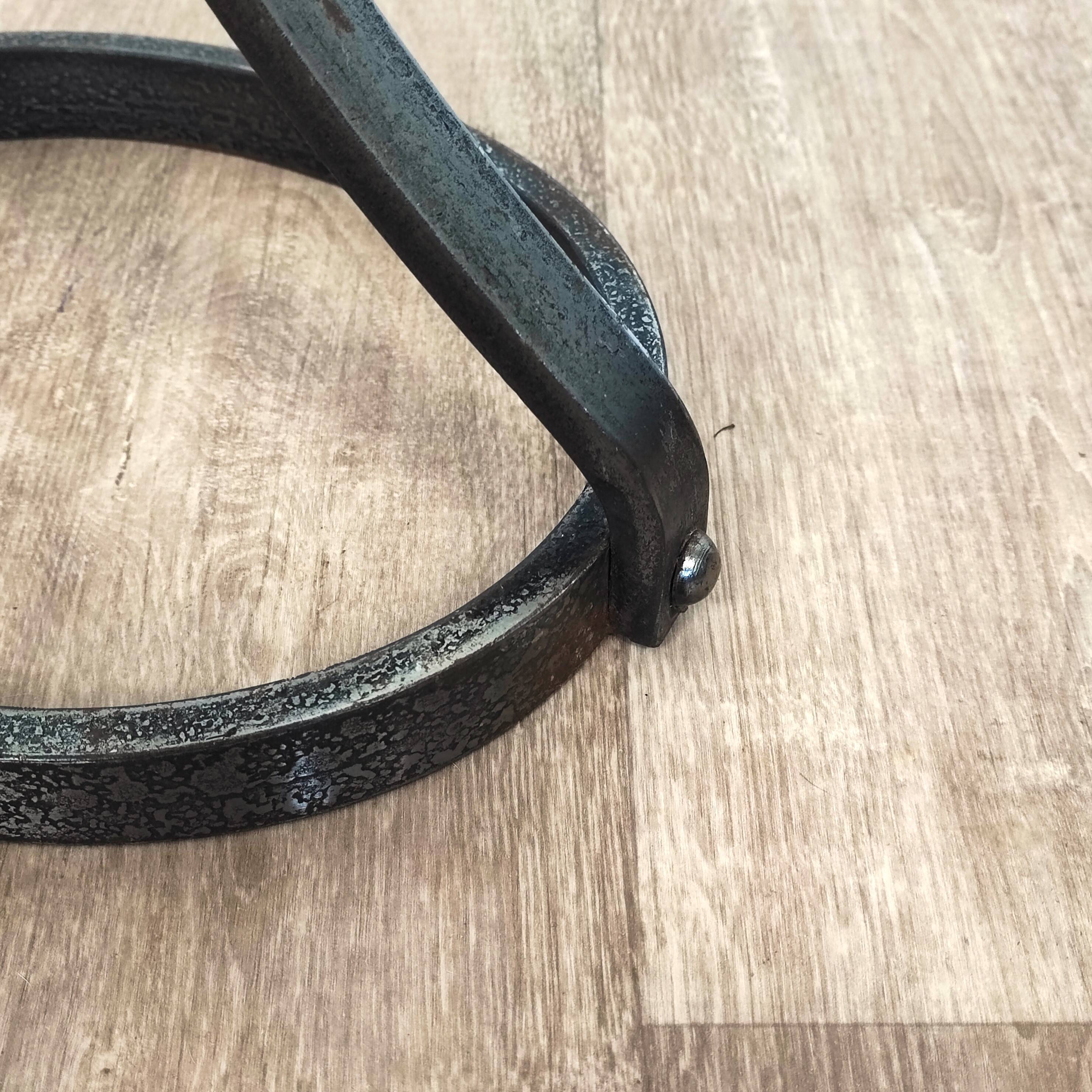 Wrought iron floor lamp Jean-Pierre Ryckaert