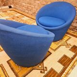 Paire de fauteuils années 70 vintage