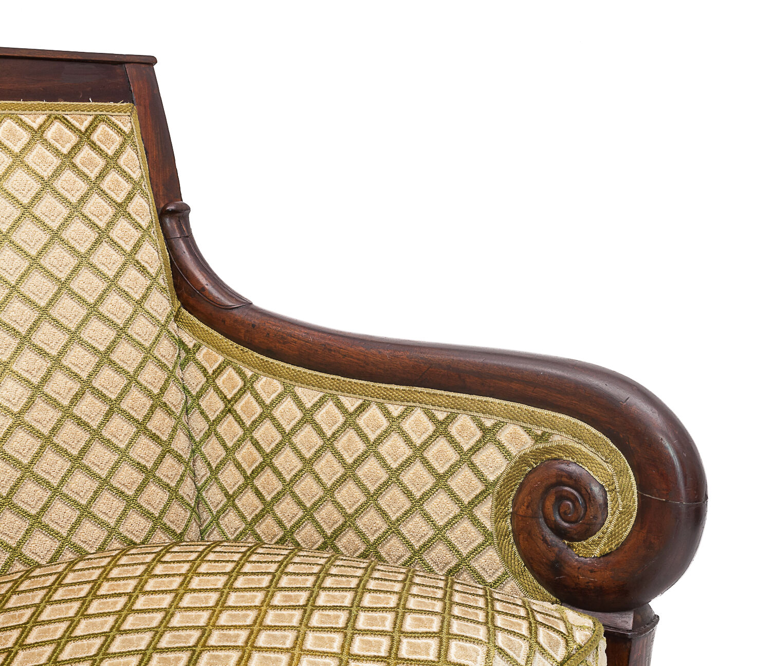 Duo of shepherdesses, Empire era. Silk velvet