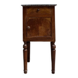 Nightstand in walnut, Napoleon III style.