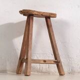 Antique stool in wabi-sabi style (c.1900) #8