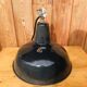 Industrial hanging in black-coloured sheet metal. 42cm diameter. In his juice.