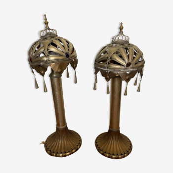 Pair of Parisian lamps
