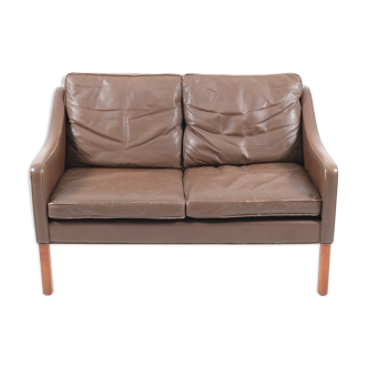 2208 by Borge Mogensen leather sofa