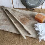 Wooden board with pliers