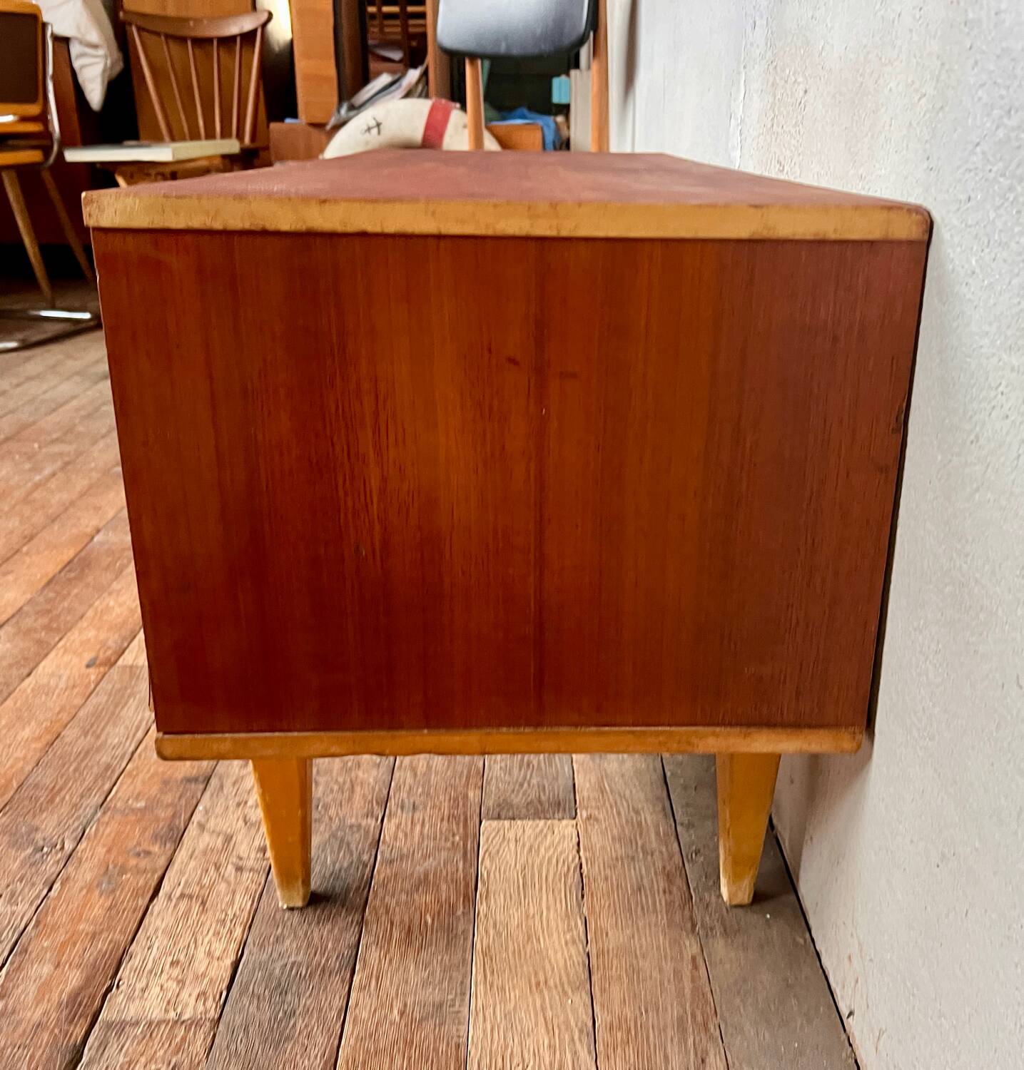 Enfilade vintage en teck meuble tv hi-fi