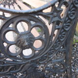 Cast-iron garden bench