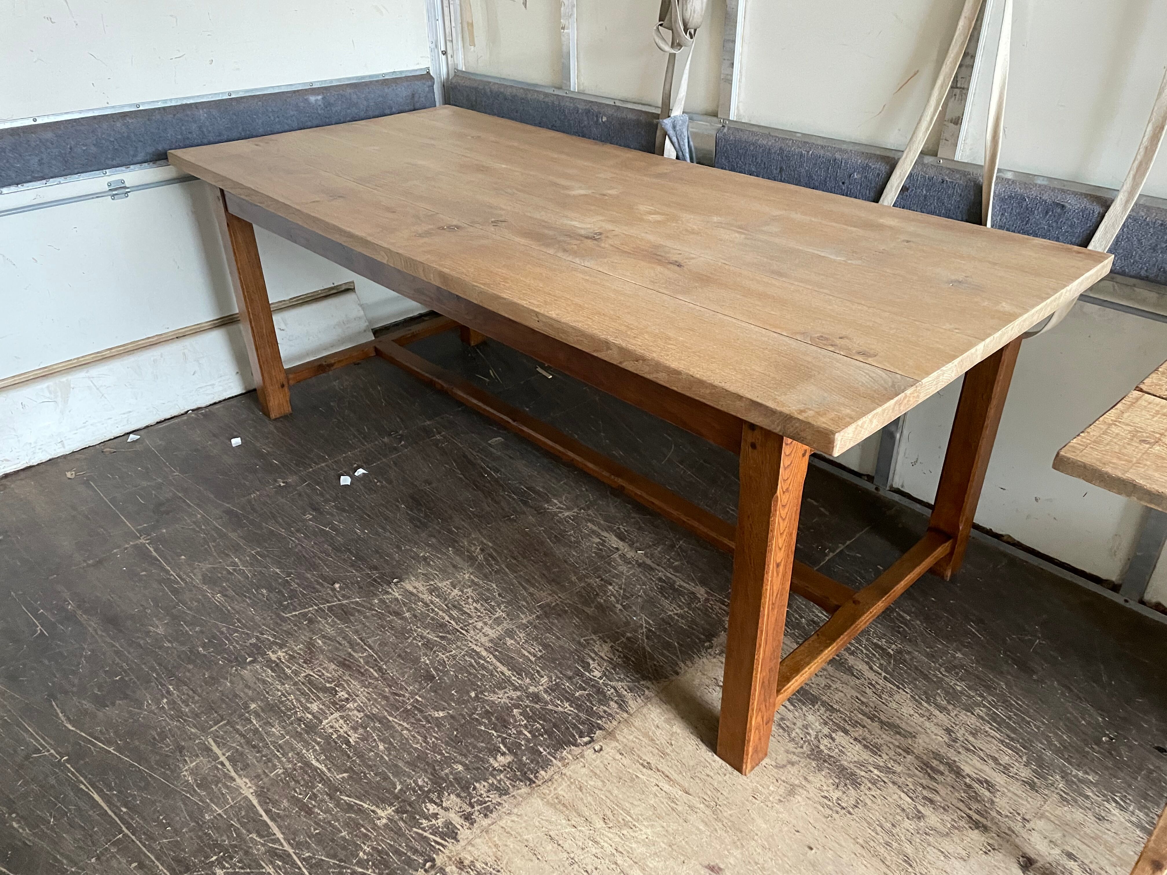 Oak farmhouse table