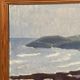 Original Swedish Oil on Panel – “Coastal Landscape” by Curt Rydell – Signed – Vintage & Framed – 33 × 40 cm (13" × 15.7")