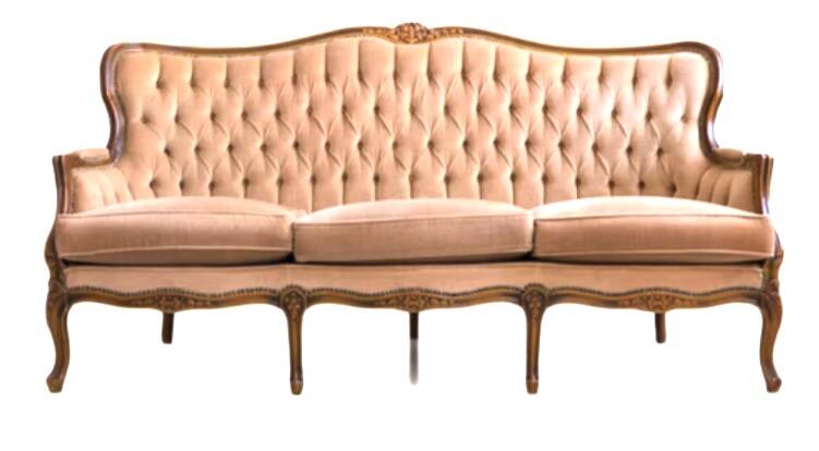 Antique sofa, baroque Louis XV style