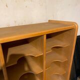 Vintage Scandinavian 48-compartment locker cabinet