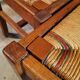 Lot de 8 chaises Reconstruction 1950 Chêne et paille