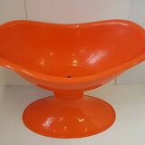 Vintage 1970 orange moulded plastic cradle carriage space age 70s 70's po