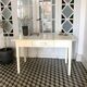 Old white wooden table