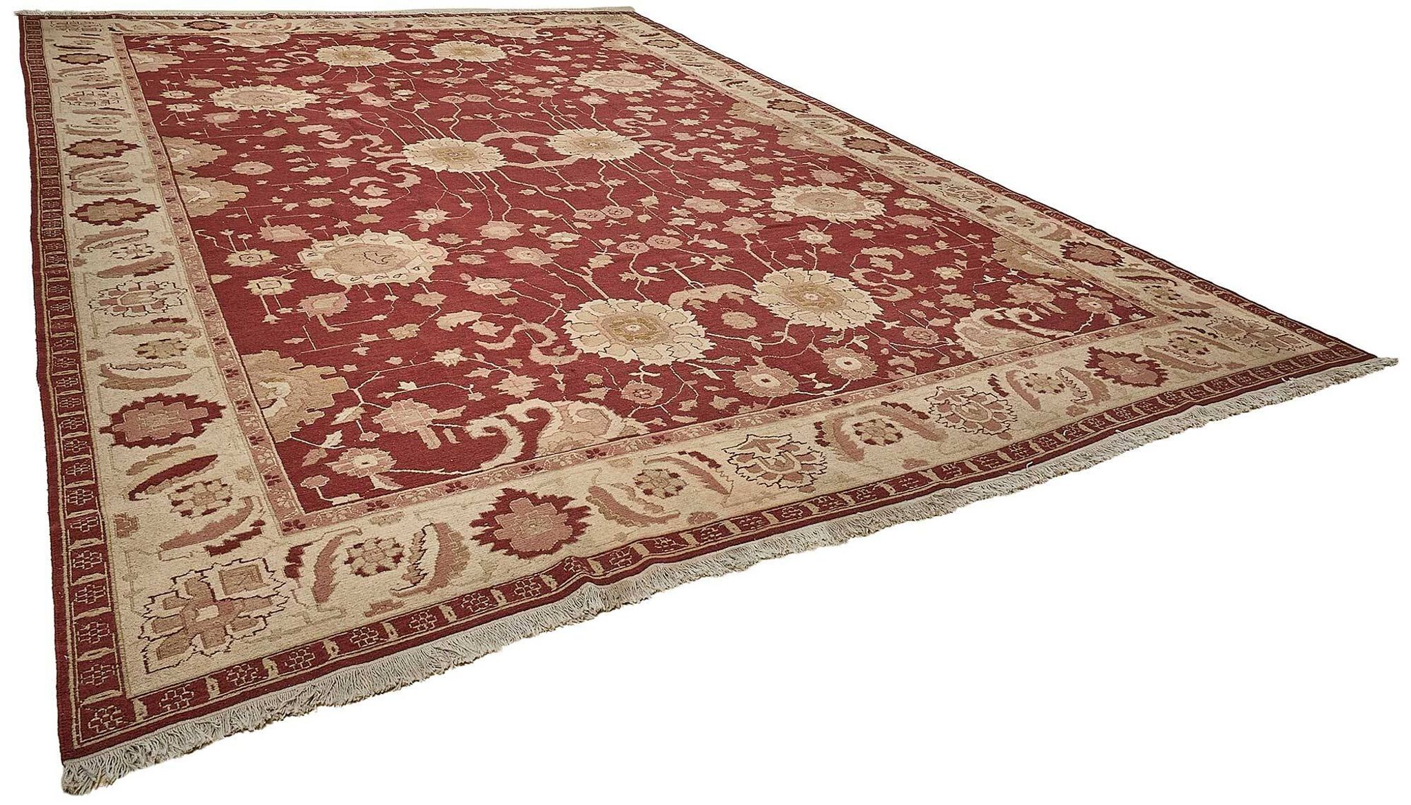 Turkish Handknotted Wool Oushak Rug 373 cm x 507 cm