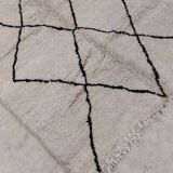 Handmade wool Berber rug 255 x 150 cm