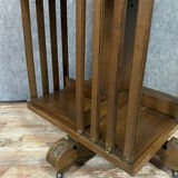 Revolving library with mahogany bars circa 1900