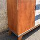 Solid wood sideboard from the 1950s – a unique piece with graphic design.
