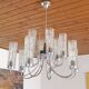 Hanging Lamp Vintage Pendant Light Large Light Fixture Glass Chandelier