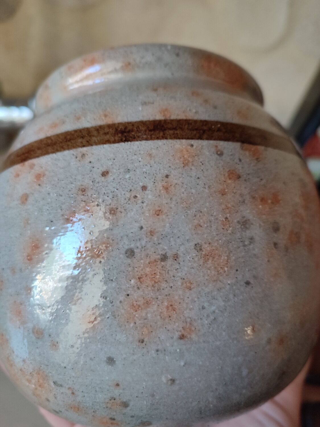 Ceramic ball vase