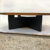 Vintage coffee table wenge hexagon 1960