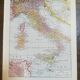 Old map of Italy from 1928