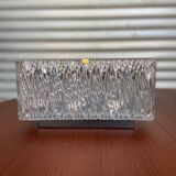 3 molded glass sconces 1950