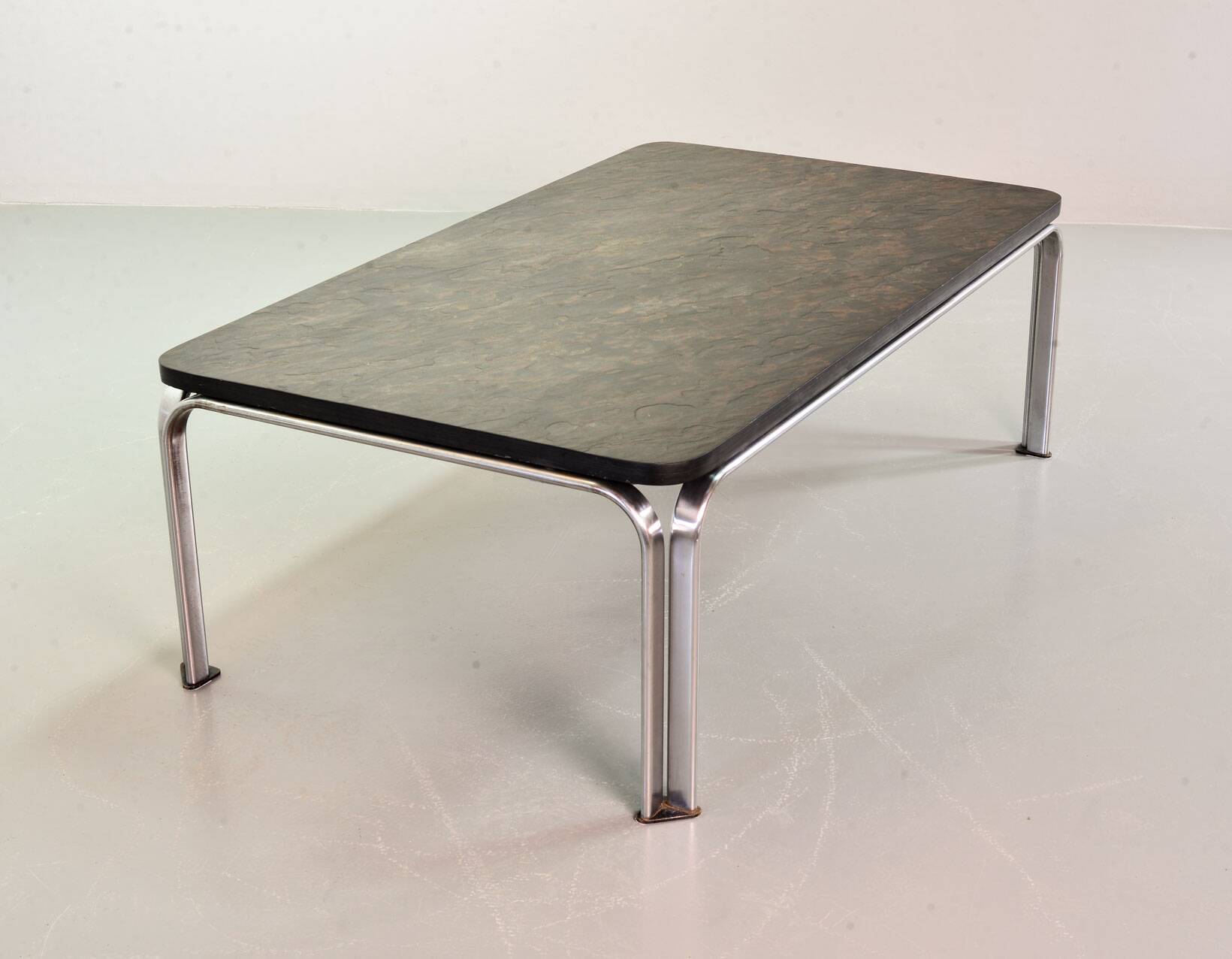 Heinz Lilienthal Slate Blackstone Rectangle Coffee Table, Model Bogota 70s