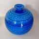 Bitossi "Rimini Blu" Ceramic Ball Vase by Aldo Londi