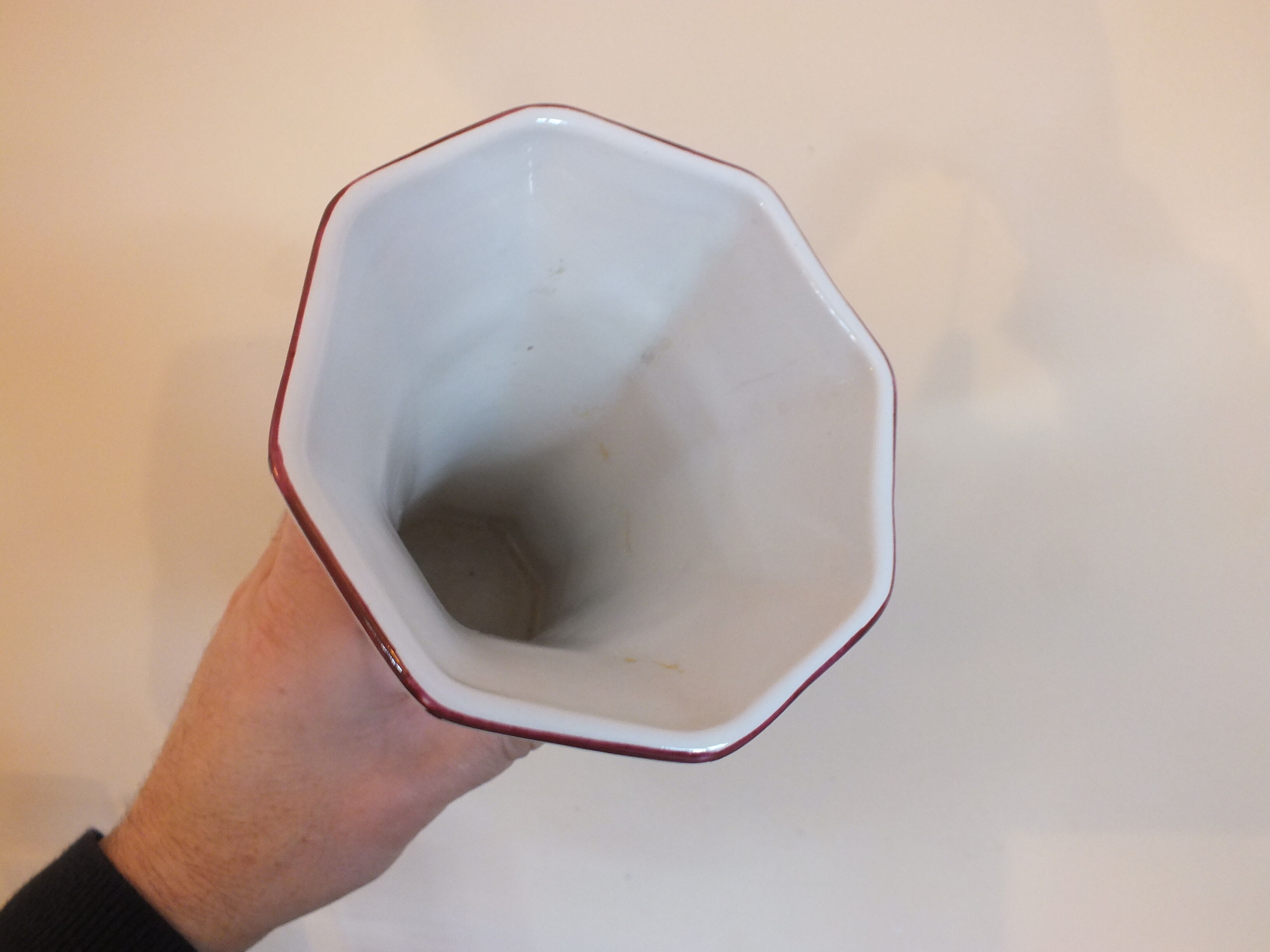 Earthenware vase of St Clement KG Lunéville decoration street lamp