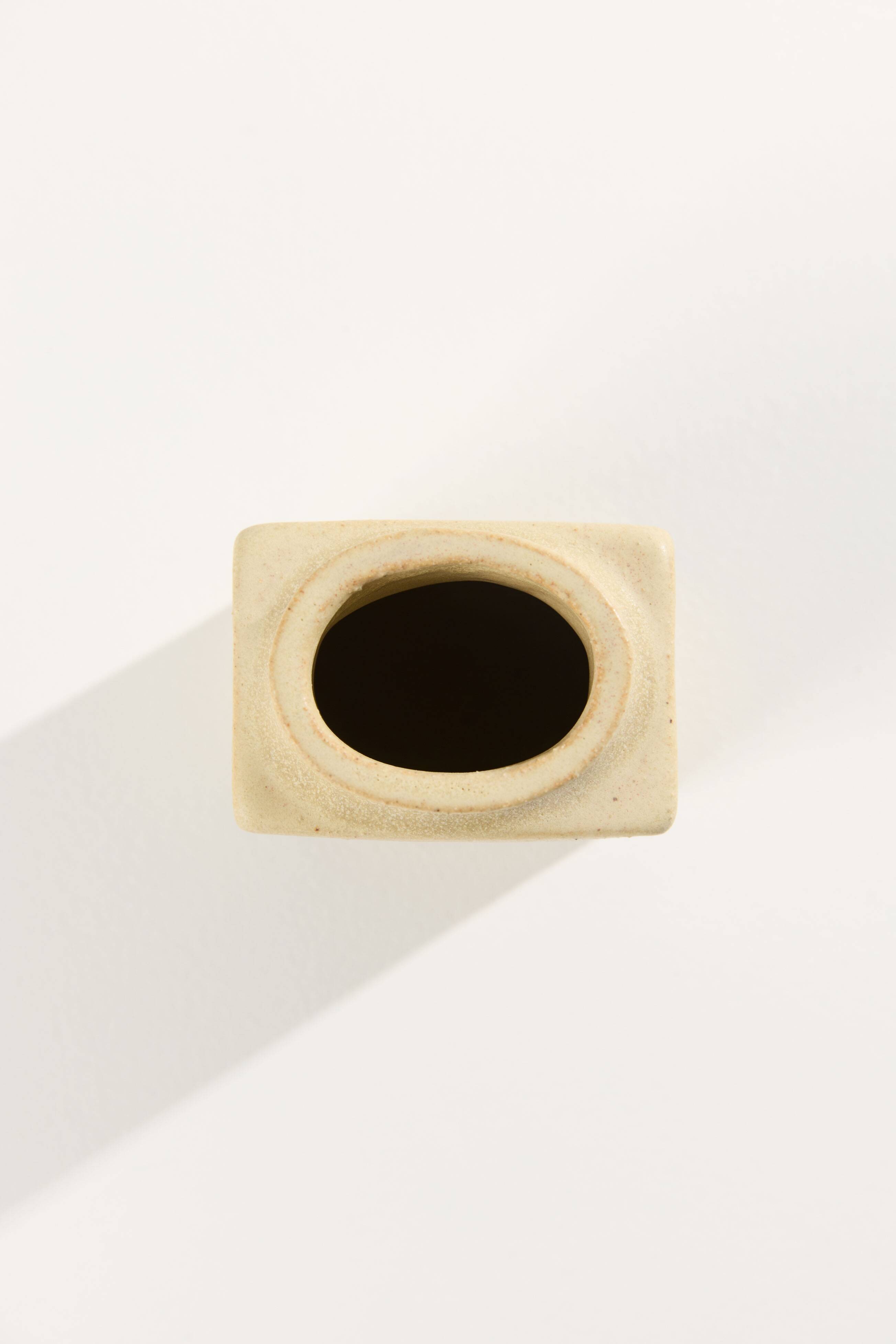 Cuubik small saffron vase