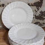 Neuf assiettes à mignardises en porcelaine fine Anglaises