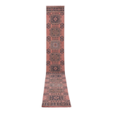 Vintage Turkish Oushak Rug Handwoven 80x670 cm