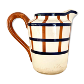Milk pot model Bearn early XX - Basque crockery - Earthenware Creil and Montereau
