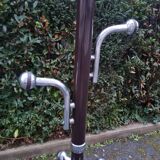 Marble and chrome coat rack with 12 hooks