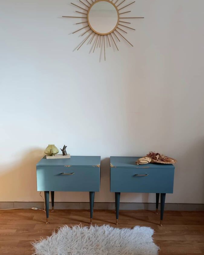 Pair of vintage bedside tables