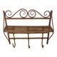 Vintage bamboo and rattan wall coat rack