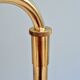 Articulated brass floor lamp, Hollywood Regency style, 1970s-80s.