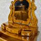 Commode coiffeuse Louis-Philippe en loupe d'orme et frêne - env. 1840-1860