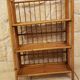 Vintage rattan folding shelf/bookcase