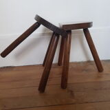 Set of 2 tripod stools