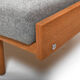 Daybed GE-258 en chêne et canne par Hans J. Wegner