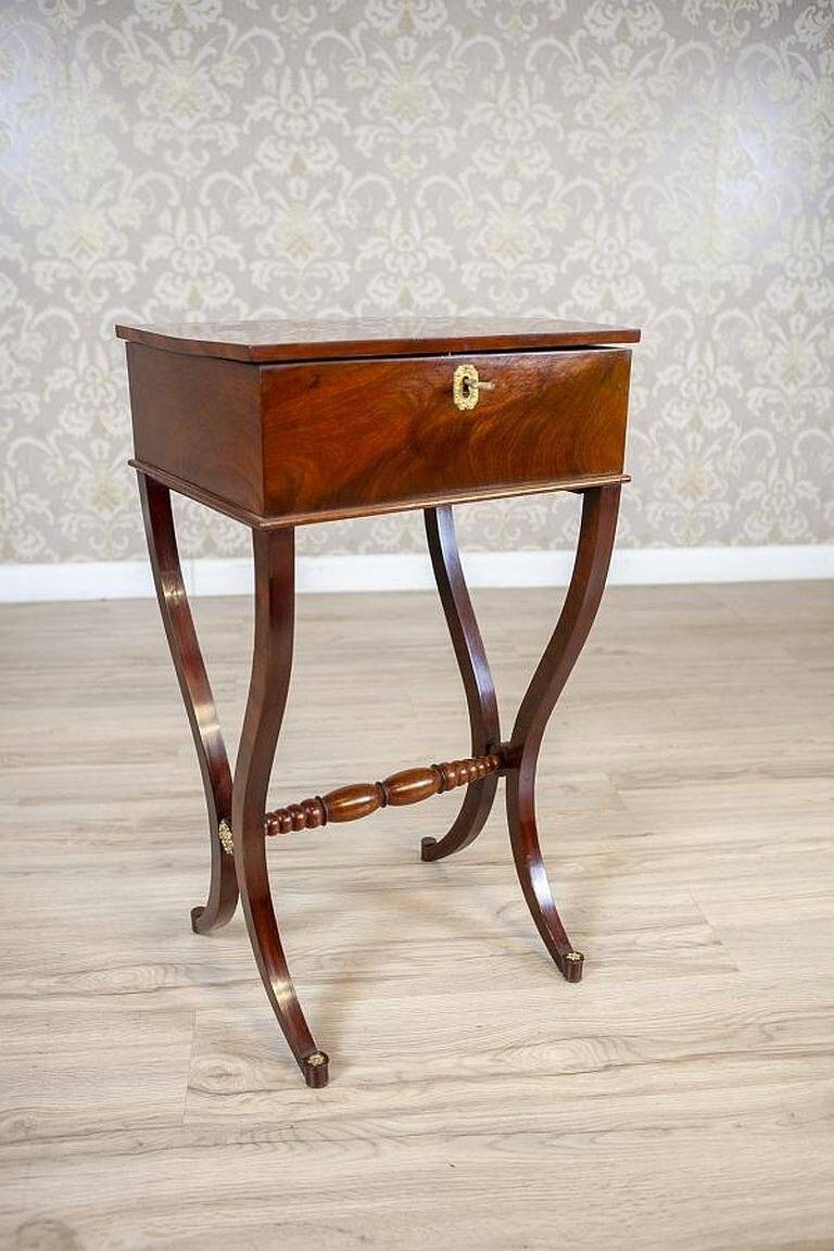 Antique Biedermeier Sewing Table, 1890s