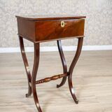 Antique Biedermeier Sewing Table, 1890s