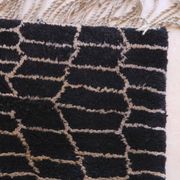 Tapis Noir Beni MRirt - 250 x 184 cm